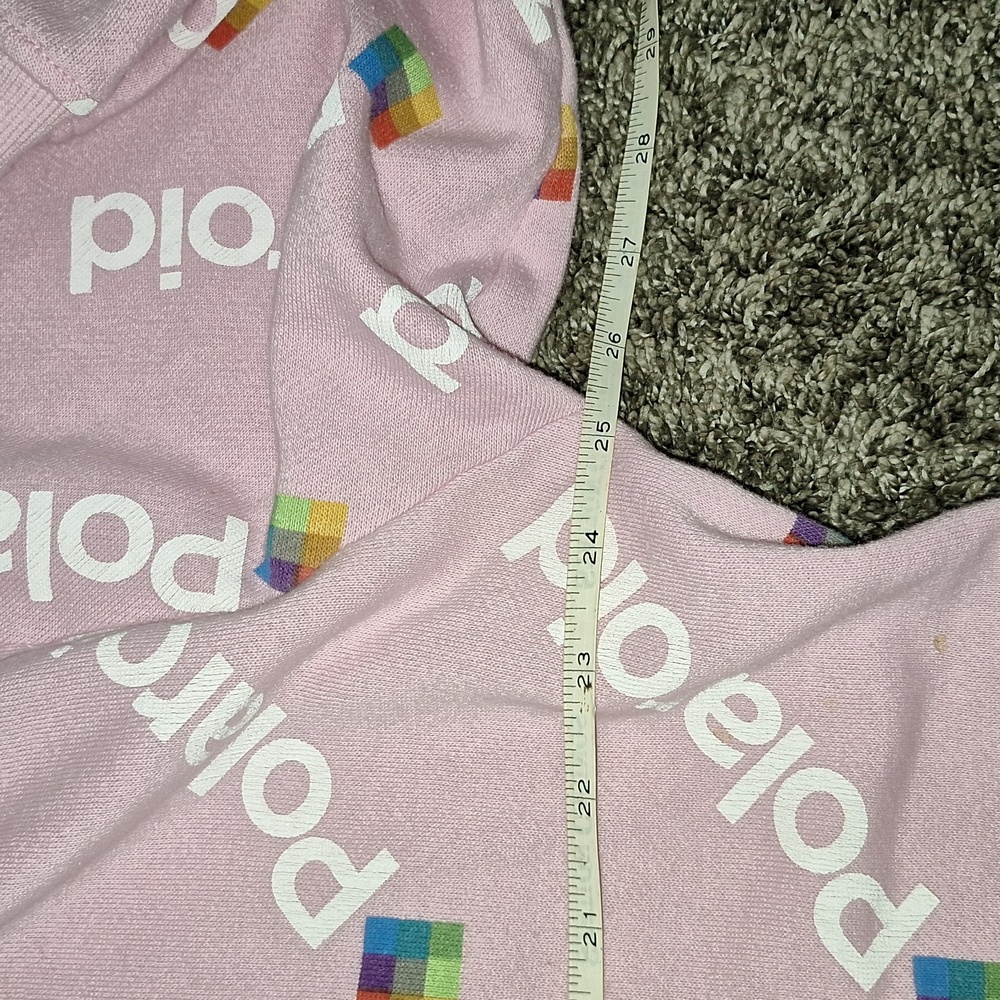 Polaroid long sleeve hoodie sweatshirt - XL - pink - Picture 5 of 6